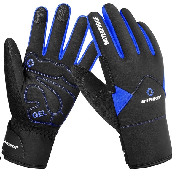 Inbike Winter Waterproof Biking Gloves Blue & Black SZ XL. NWT - Picture 1 of 3
